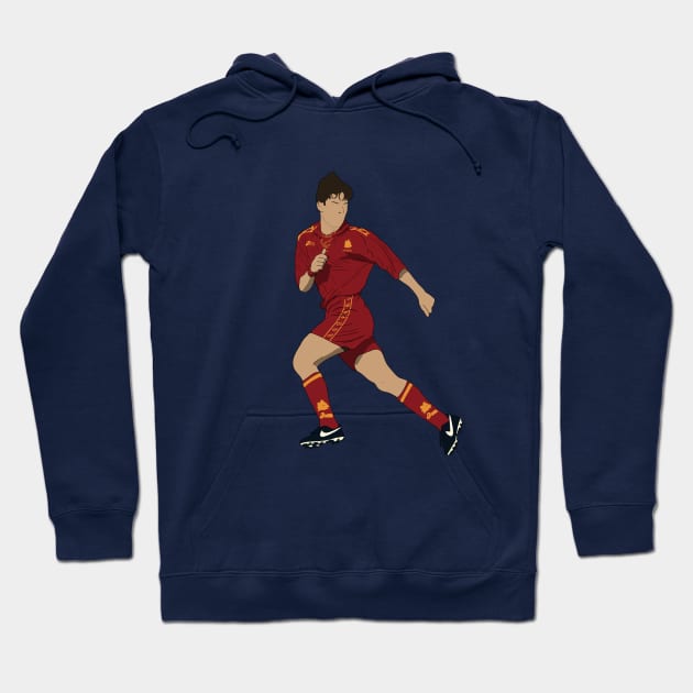 Francesco Totti Roma 90s Minimalist Nostalgia Hoodie by NostalgiaUltra